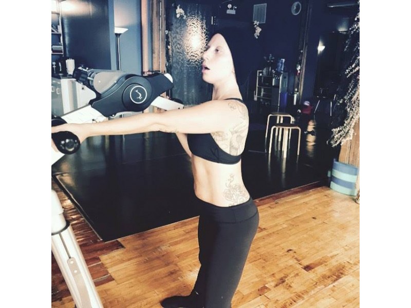 why is lady gaga training with the gyrotonic method